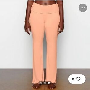 skims soft lounge foldover pant (peach) ISO POST